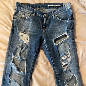 ZARA Distressed Jeans